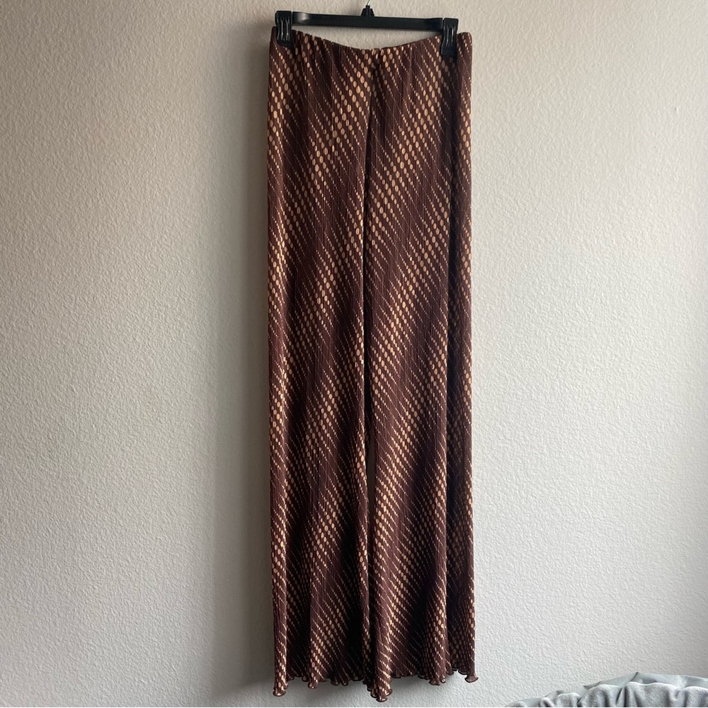 Flowy sheer brown pants from Urban Outfitters